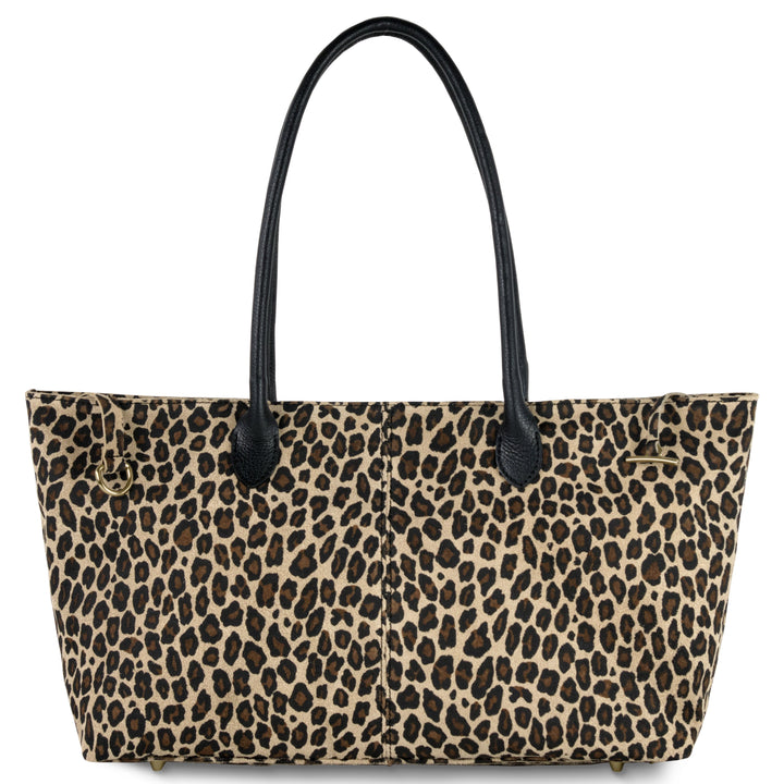 Italian Genuine Suede &amp; Full-Grain Leather Tote Bag | Bologna