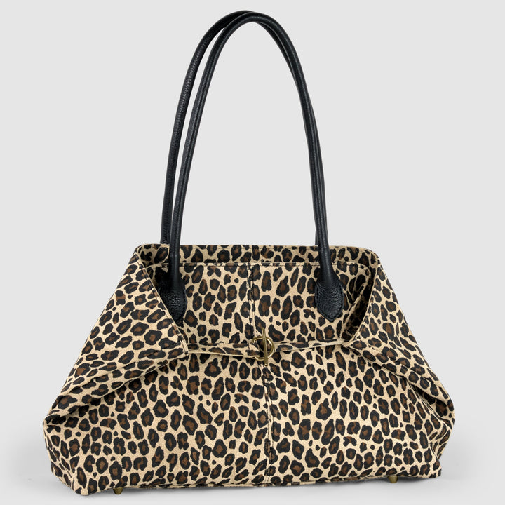 Italian Genuine Suede &amp; Full-Grain Leather Tote Bag | Bologna