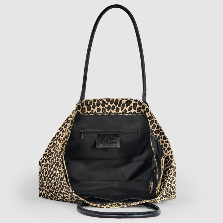 Italian Genuine Suede &amp; Full-Grain Leather Tote Bag | Bologna