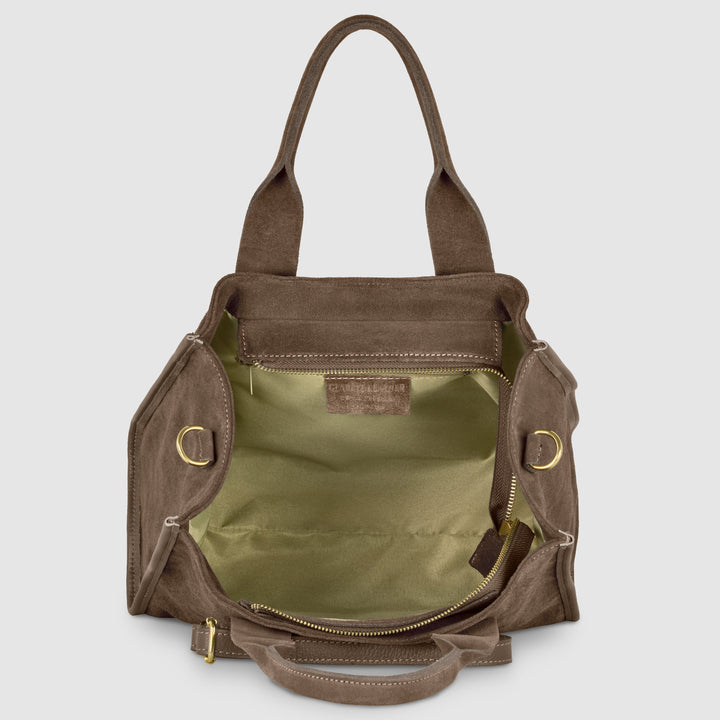 Italian Genuine Suede Tote Bag | Brianza