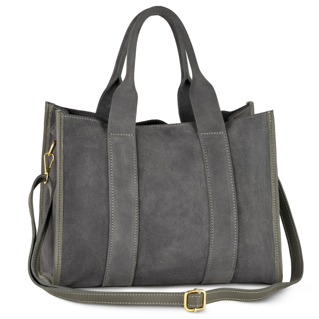 Italian Genuine Suede Tote Bag | Brianza