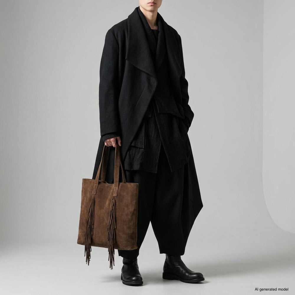 Italian Genuine Suede Tote Bag | Como from KADOU Boutique