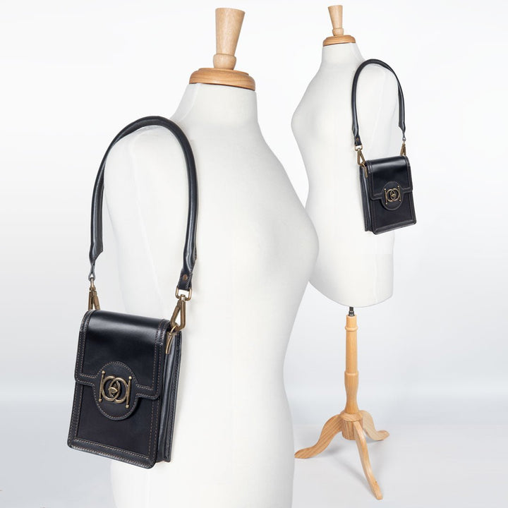 Talisman - Horse Bit Lock Phone Bag in Black from KADOU Boutique