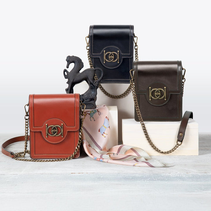Talisman - Horse Bit Lock Phone Bag in Black
