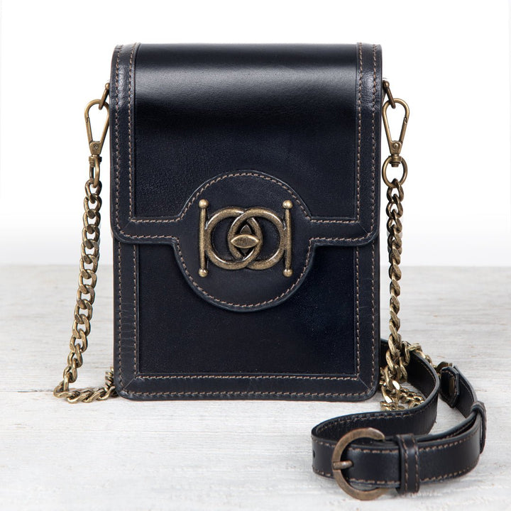 Talisman - Horse Bit Lock Phone Bag in Black