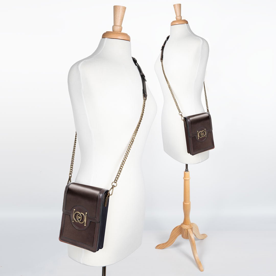Talisman - Horse Bit Lock Phone Bag in Brown