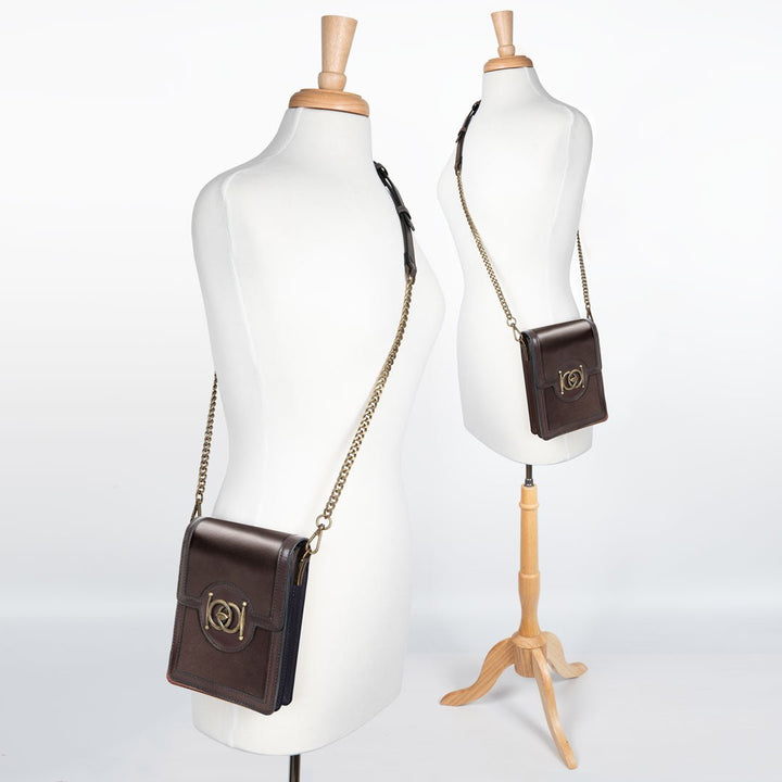Talisman - Horse Bit Lock Phone Bag in Brown
