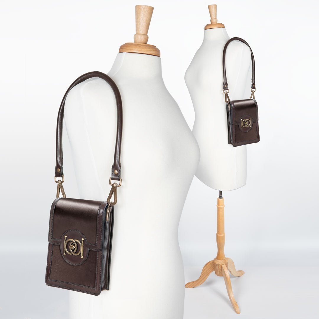 Talisman - Horse Bit Lock Phone Bag in Brown