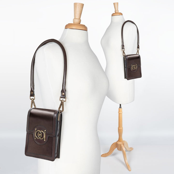 Talisman - Horse Bit Lock Phone Bag in Brown