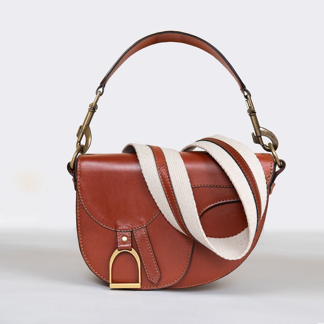 Signature Saddle Bag - Italian Cognac Leather