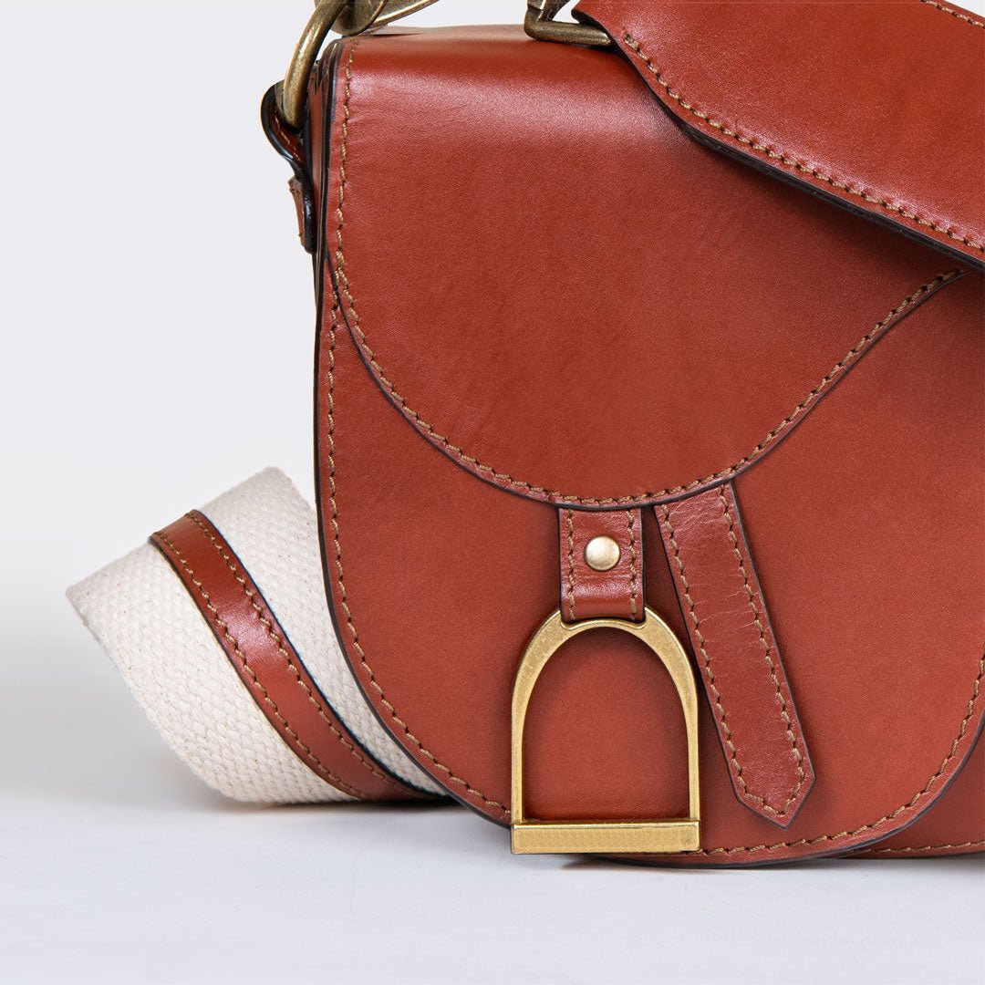 Signature Saddle Bag - Italian Cognac Leather