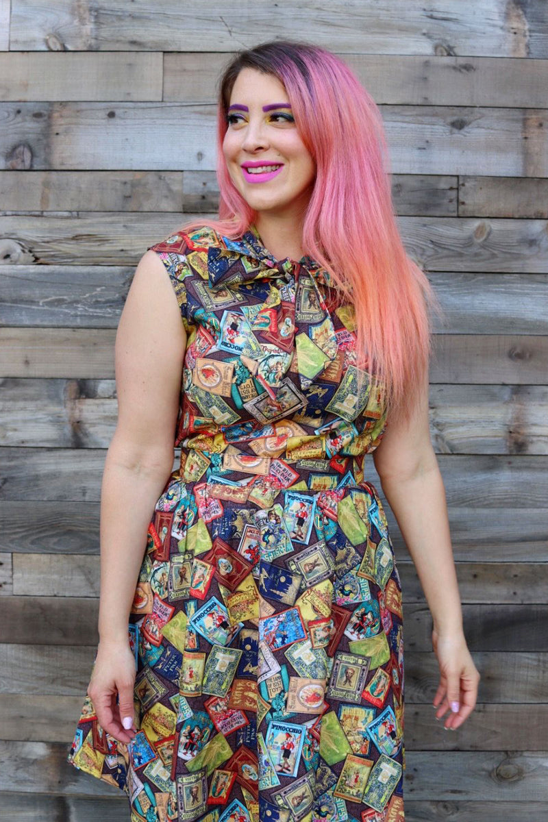 Fairytale Books A-Line Skirt from KADOU Boutique