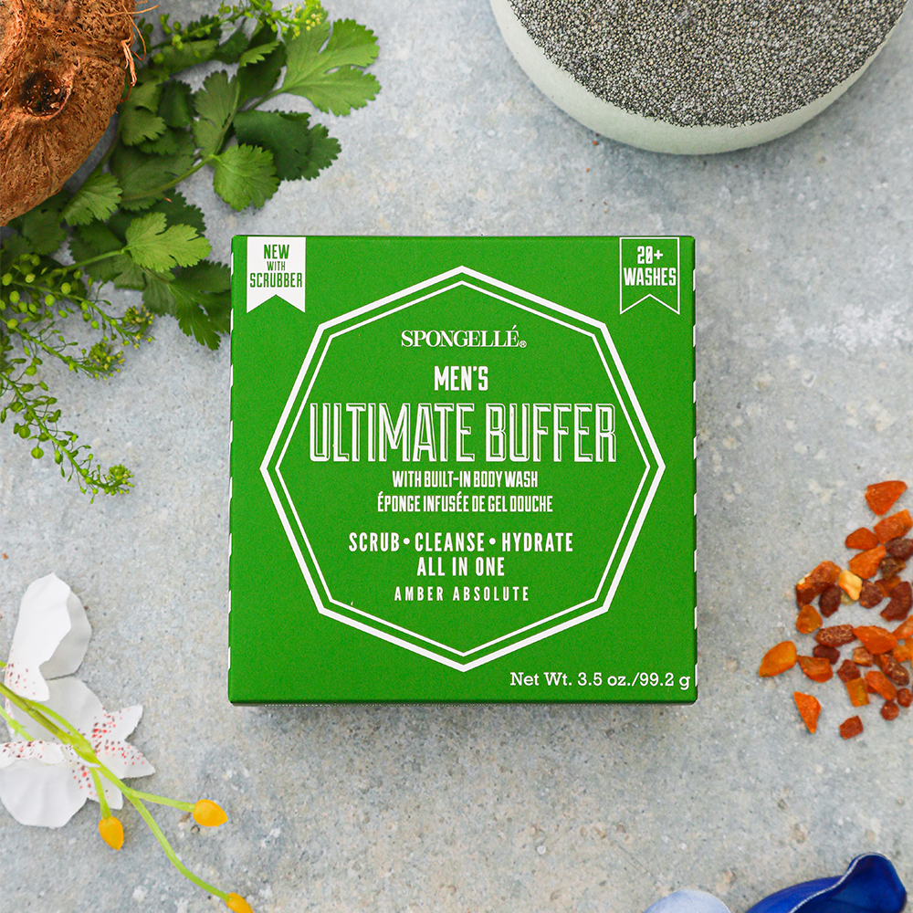 20+ Men's Ultimate Buffer | Black Scrubber from KADOU Boutique