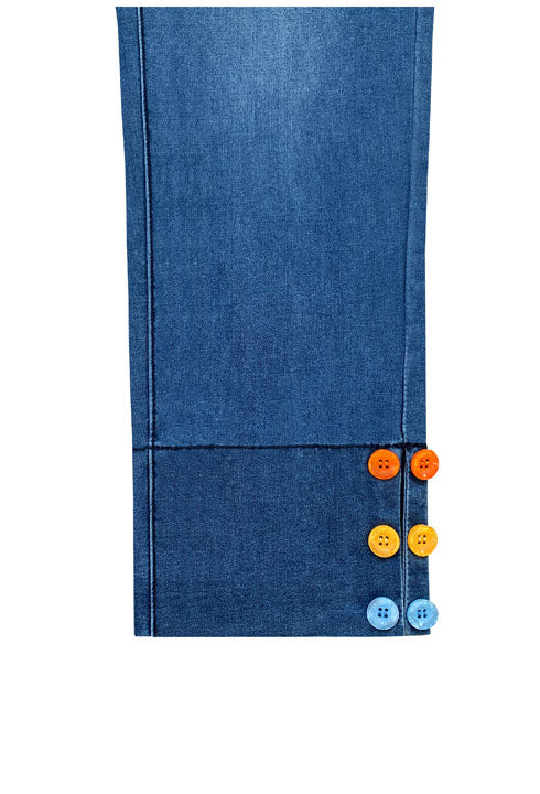 Button Cuff Capri Pants from KADOU Boutique