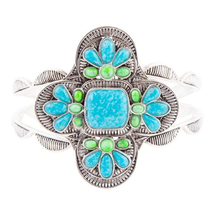 Zion Blue Turquoise Sterling Silver Cuff Bracelet