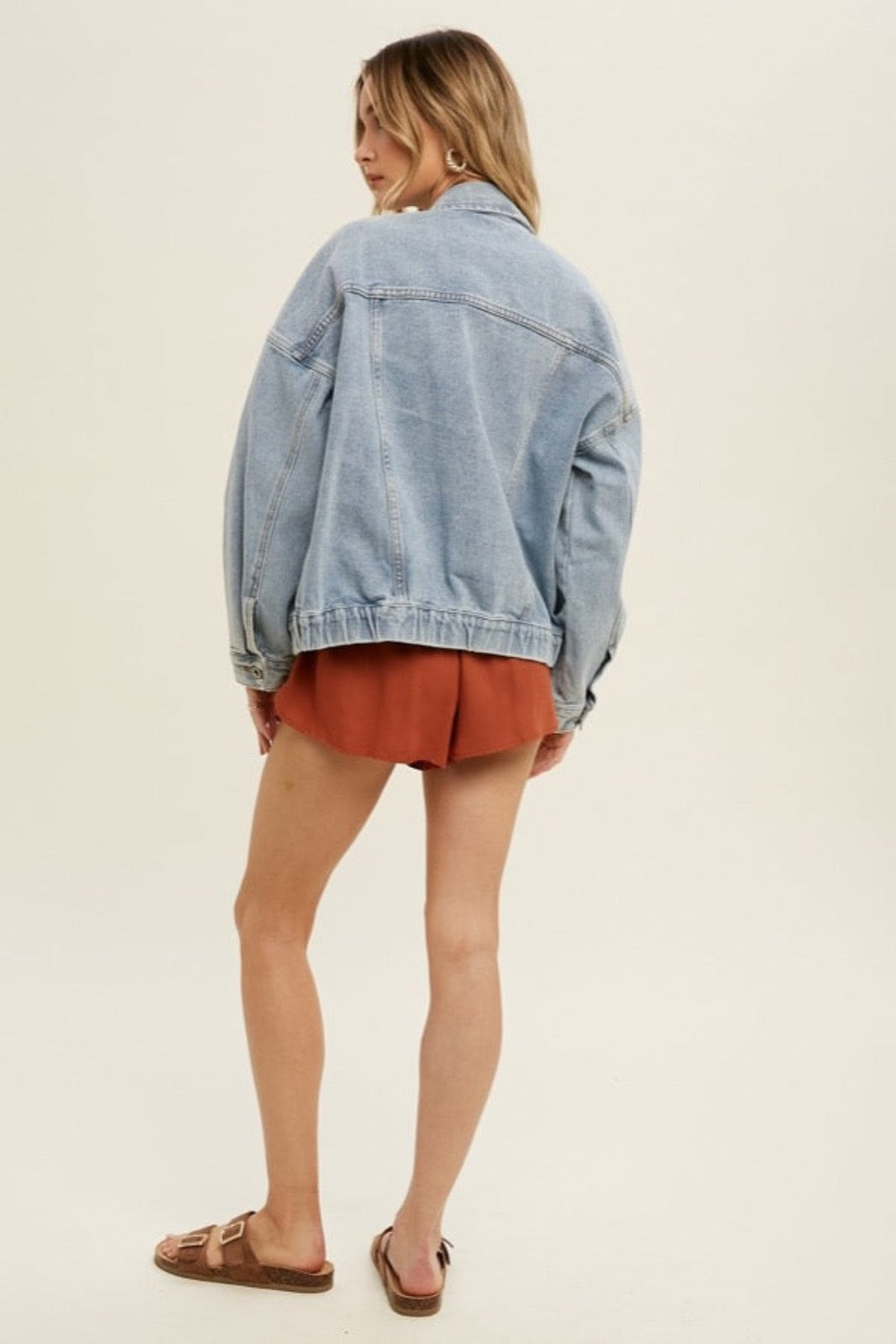 The Denim Jacket from Kadou Boutique. Back view.