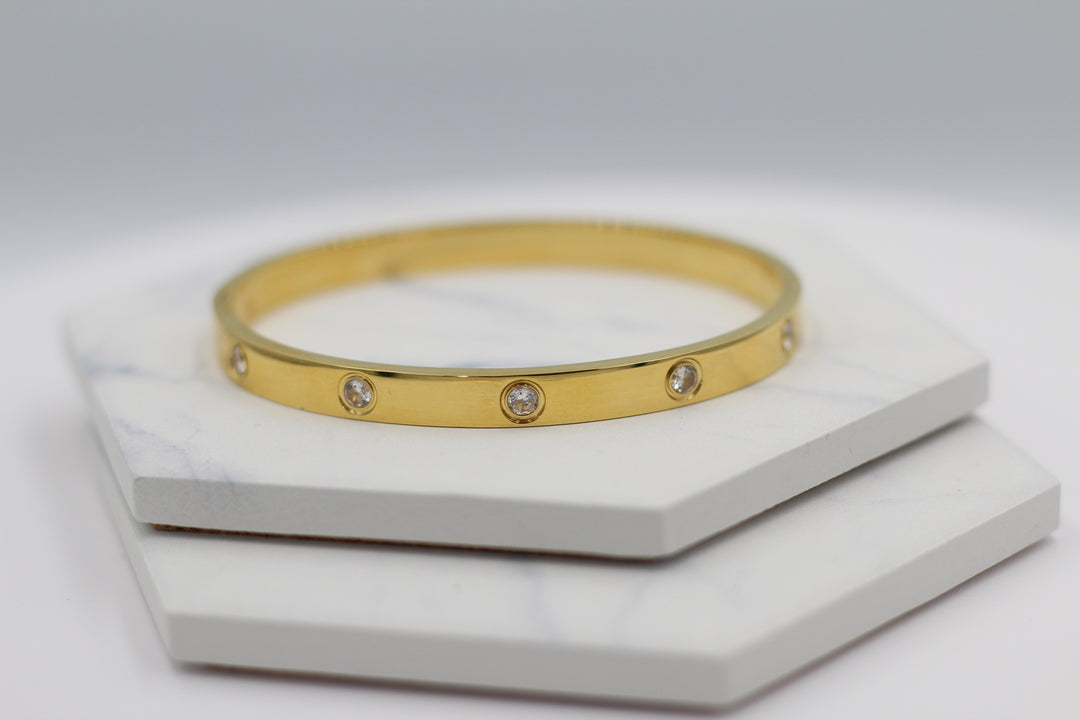 Sparkle Hinged Bangle