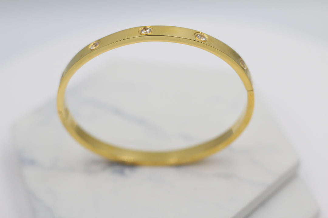 Sparkle Hinged Bangle