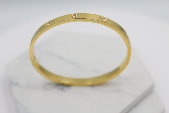 Sparkle Hinged Bangle