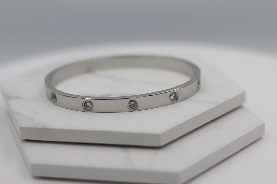 Sparkle Hinged Bangle