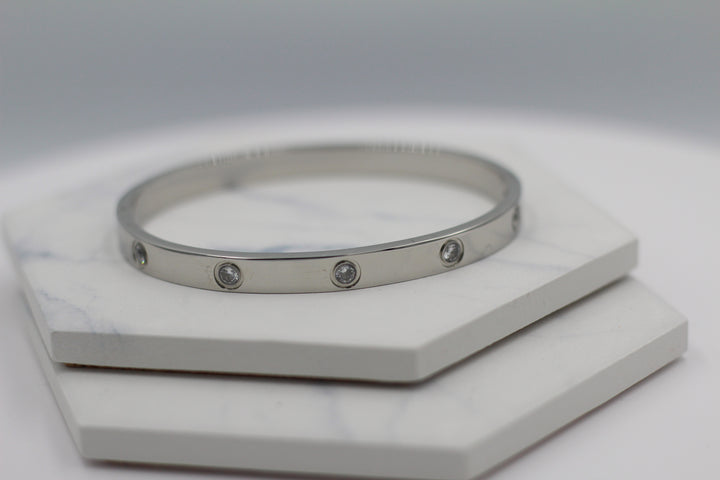 Sparkle Hinged Bangle