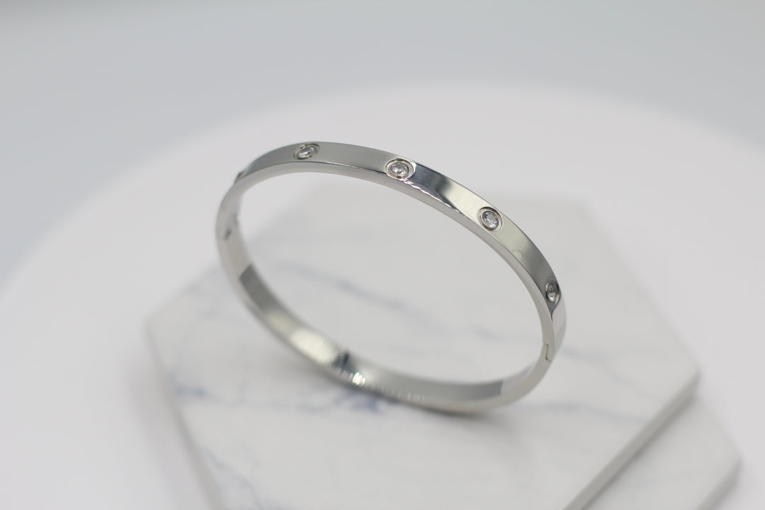 Sparkle Hinged Bangle