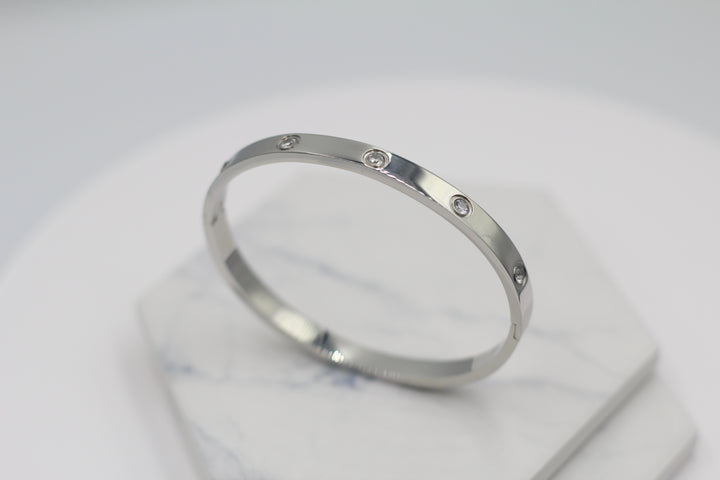 Sparkle Hinged Bangle