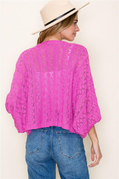 Balloon Sleeve Cardigan