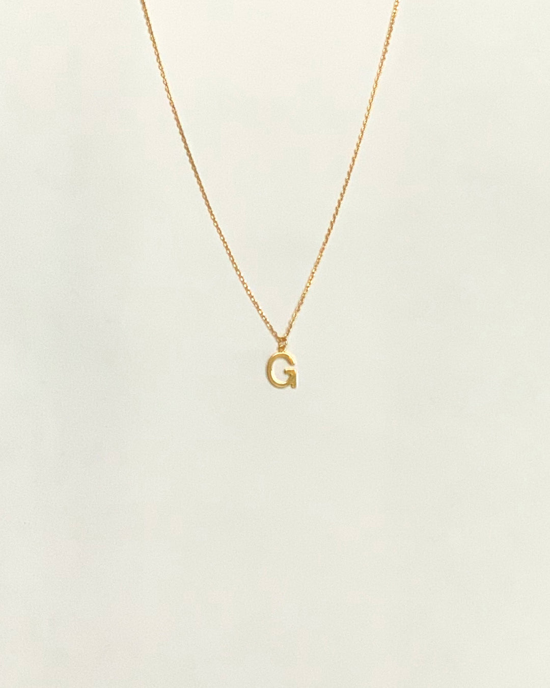 Letter Pendent Necklace