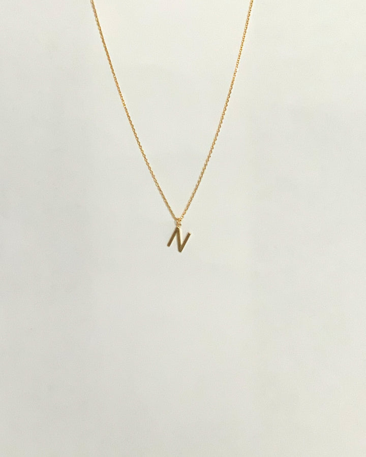 Letter Pendent Necklace