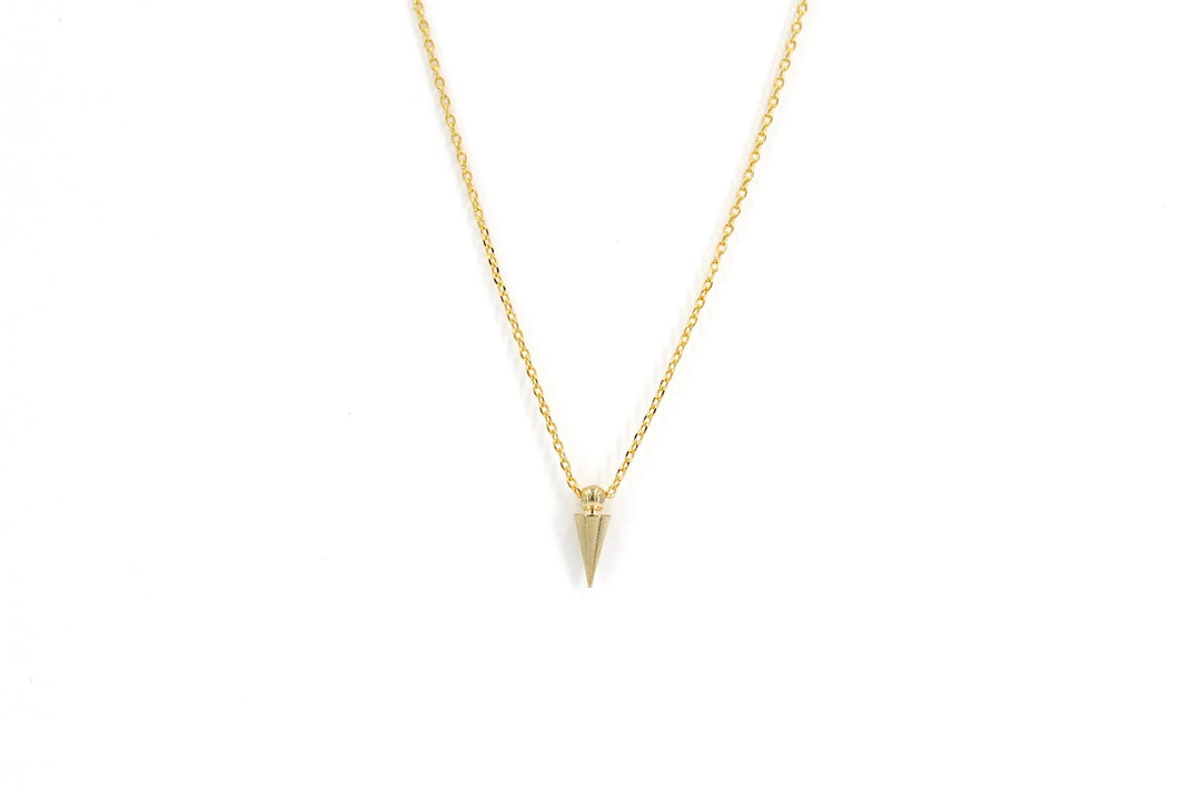 Dainty Cone Necklace at KADOU Boutique.