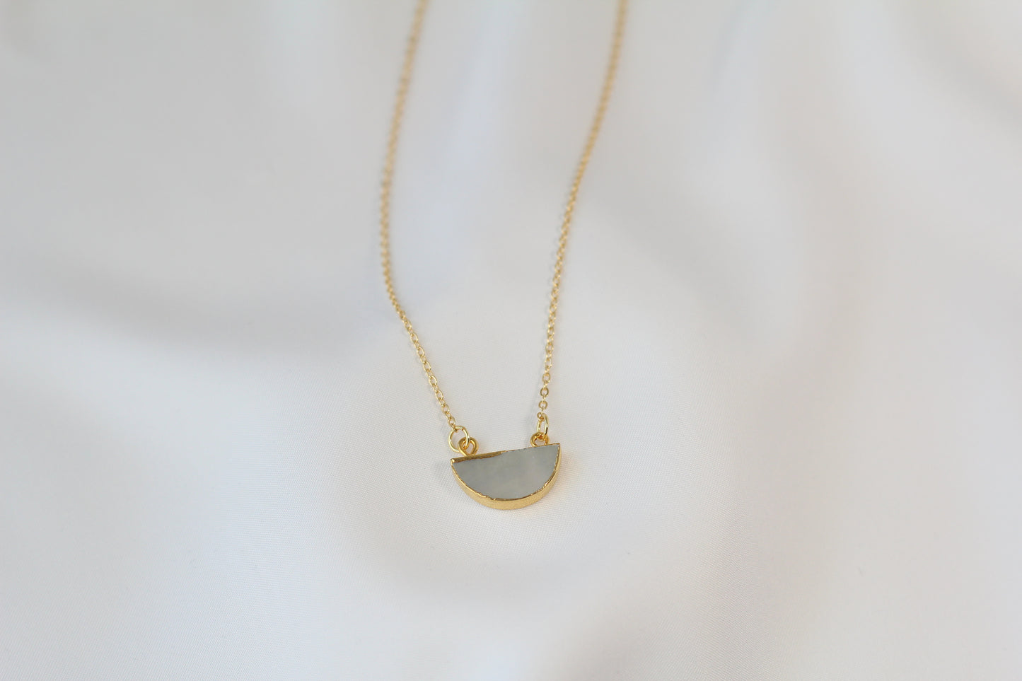 Half Moon Mother of Pearl Necklace