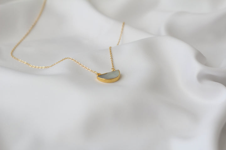 Half Moon Mother of Pearl Necklace