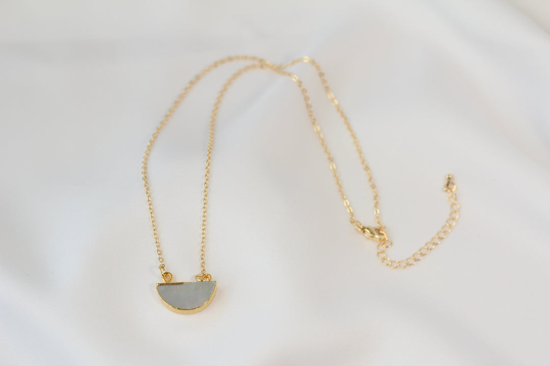Half Moon Mother of Pearl Necklace