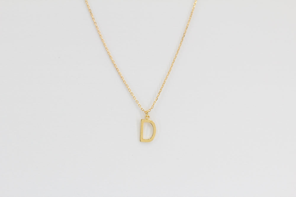 Letter Pendent Necklace from KADOU Boutique