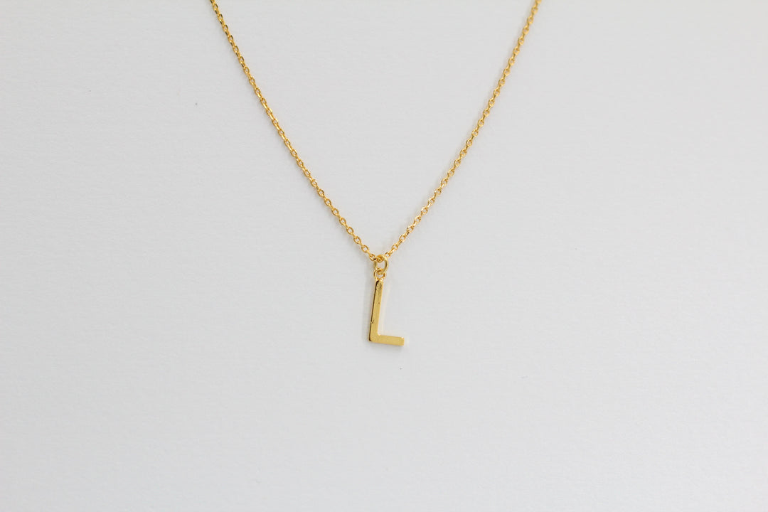 Letter Pendent Necklace