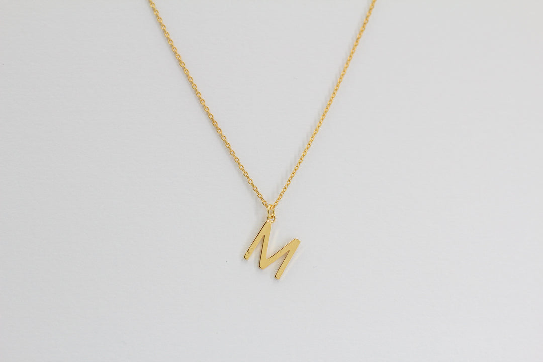 Letter Pendent Necklace