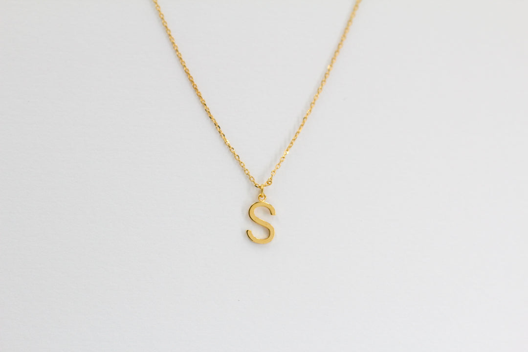 Letter Pendent Necklace