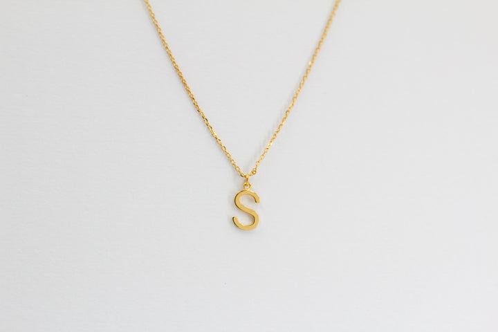 Letter Pendent Necklace