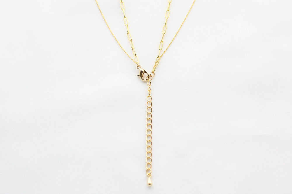 Dainty Double Chain Necklace from KADOU Boutique