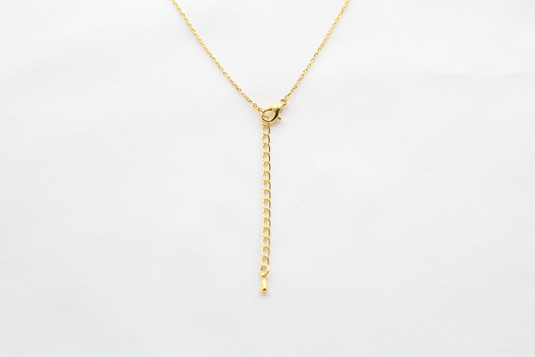 Shiny Lock and Key Ring Necklace