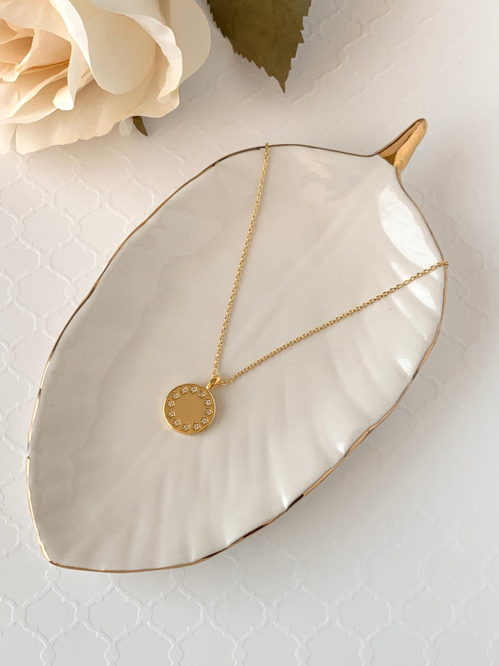Twelve Star Disc Necklace