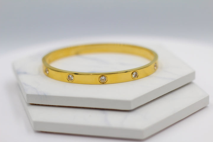 Sparkle Hinged Bangle