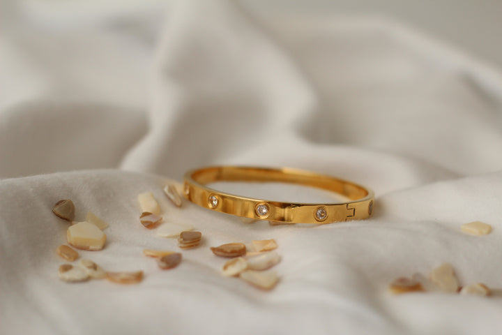 Sparkle Hinged Bangle