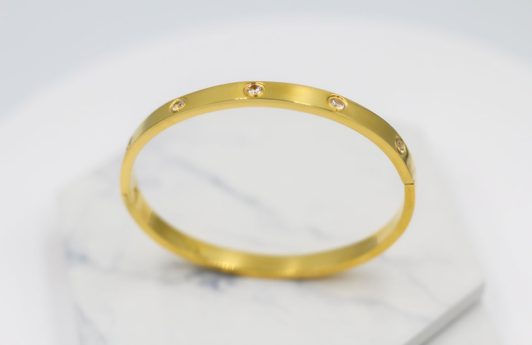 Sparkle Hinged Bangle