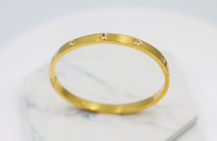 Sparkle Hinged Bangle