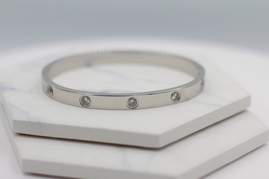 Sparkle Hinged Bangle