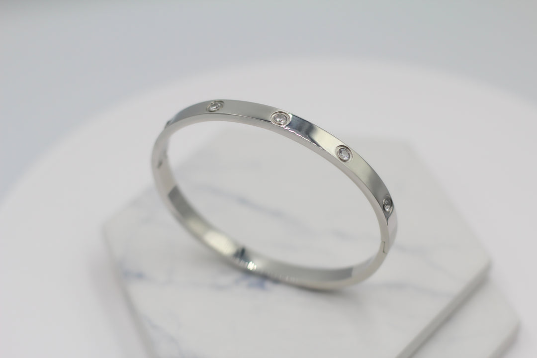 Sparkle Hinged Bangle