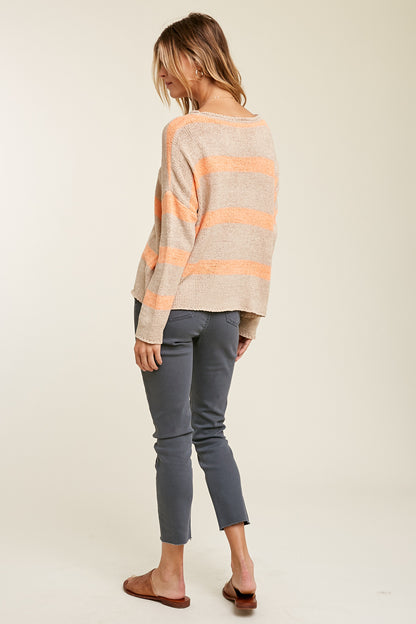 Striped Light Knit Sweater