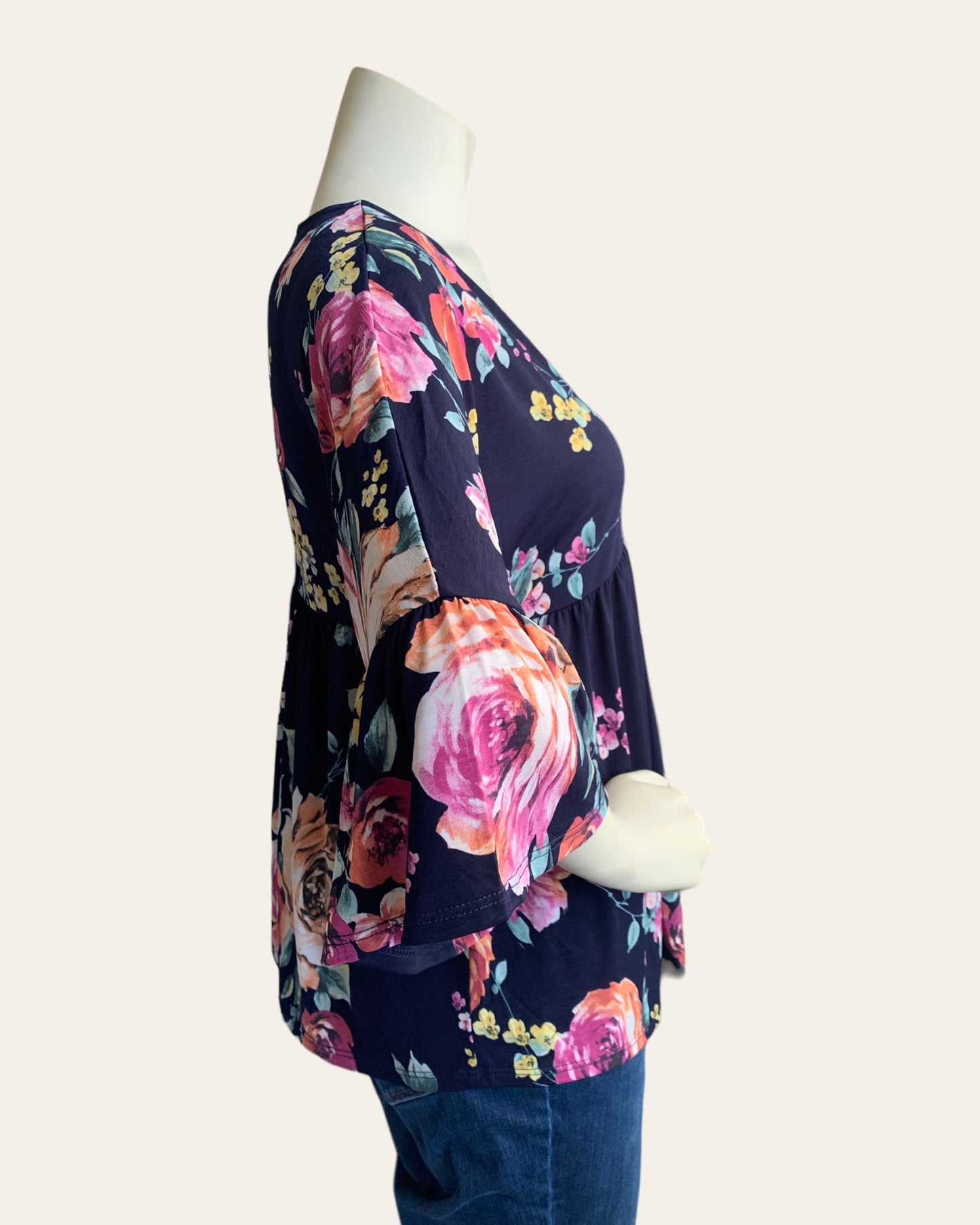 Dozen Roses Empire-Waist Top